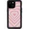 Pink Heart Pattern iPhone 15 Waterproof Case