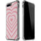 Pink Heart Pattern iPhone 7/8 Plus Clear Case