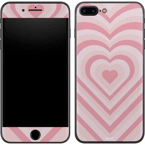 Pink Heart Pattern iPhone 8 Plus Skin