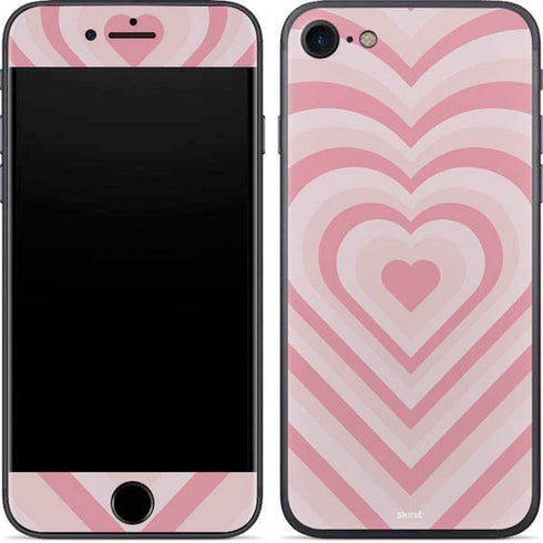 Pink Heart Pattern iPhone 8 Skin