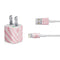 Pink Heart Pattern iPhone Charger (5W USB) Skin