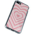 Pink Heart Pattern iPhone SE (2nd & 3rd Gen) Clear Case