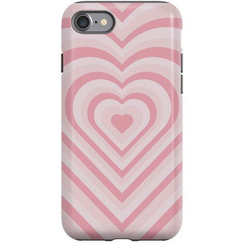 Pink Heart Pattern iPhone SE (2nd & 3rd Gen) Pro Case