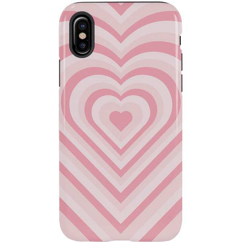 Pink Heart Pattern iPhone X Pro Case