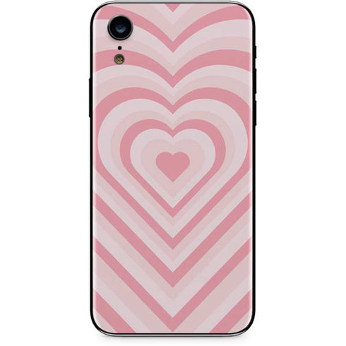 Pink Heart Pattern iPhone XR Skin
