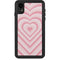 Pink Heart Pattern iPhone XR Waterproof Case