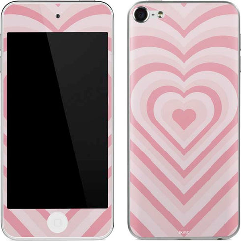 Pink Heart Pattern Apple iPod Skin