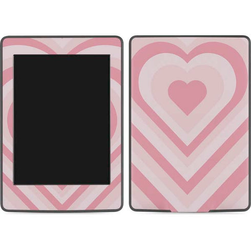 Pink Heart Pattern Amazon Kindle Skin