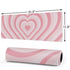 Pink Heart Pattern Gaming Mouse Pad