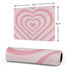 Pink Heart Pattern Gaming Mouse Pad