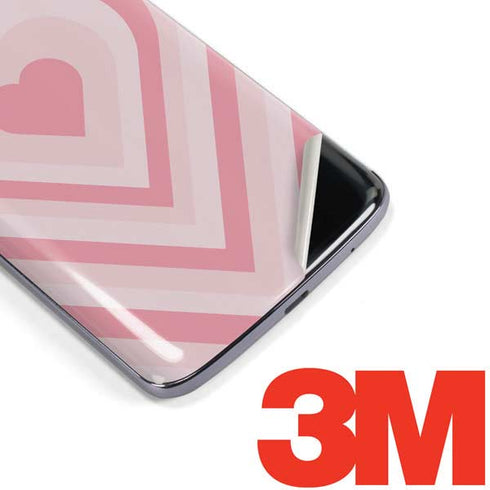 Pink Heart Pattern Moto E5 Plus Skin