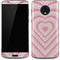 Pink Heart Pattern Moto G6 Skin