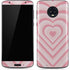 Pink Heart Pattern Moto G6 Skin