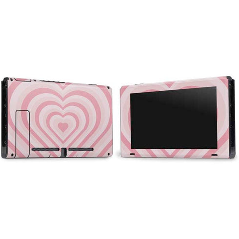 Pink Heart Pattern Nintendo Switch Bundle Skin
