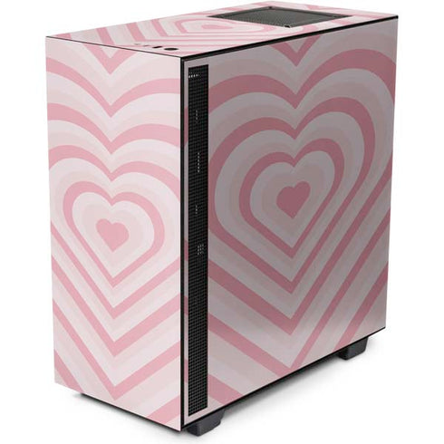 Pink Heart Pattern NZXT H510 Compact ATX Mid-Tower Case Skin