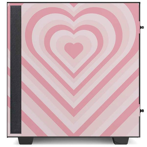 Pink Heart Pattern NZXT H510 Compact ATX Mid-Tower Case Skin