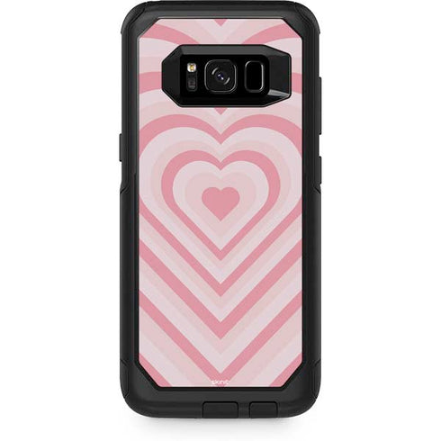 Pink Heart Pattern Otterbox Commuter Galaxy Skin