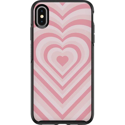 Pink Heart Pattern Otterbox Symmetry iPhone Skin