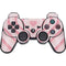 Pink Heart Pattern PS3 Dual Shock wireless controller Skin