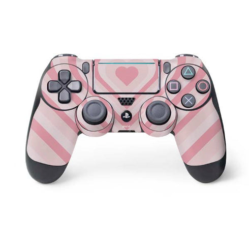 Pink Heart Pattern PS4 Pro/Slim Controller Skin