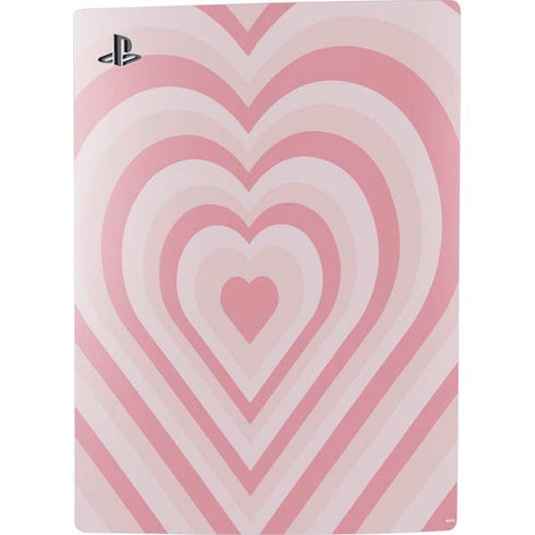 Pink Heart Pattern PS5 Console Skin