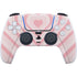 Pink Heart Pattern PS5 Controller Skin