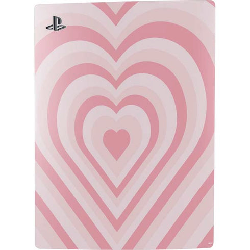 Pink Heart Pattern PS5 Digital Edition Console Skin