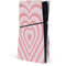 Pink Heart Pattern PS5 Slim Disk Console Skin