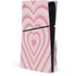 Pink Heart Pattern PS5 Slim Disk Console Skin