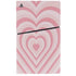 Pink Heart Pattern PS5 Slim Disk Console Skin