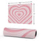 Pink Heart Pattern Gaming Mouse Pad