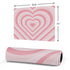 Pink Heart Pattern Gaming Mouse Pad