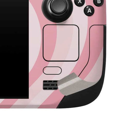 Pink Heart Pattern Steam Deck Handheld Gaming Computer Skin