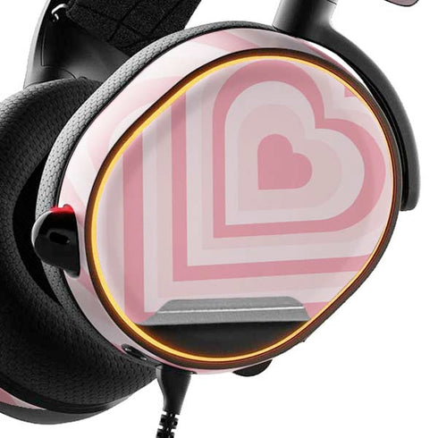 Pink Heart Pattern SteelSeries Arctis 3 Skin