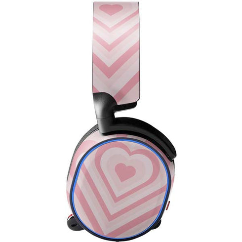 Pink Heart Pattern SteelSeries Arctis 5 Skin
