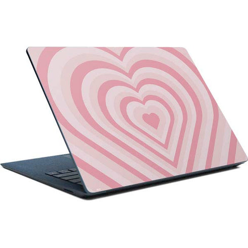 Pink Heart Pattern Surface Laptop Skin