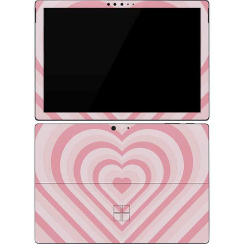 Pink Heart Pattern Surface Pro 7 Skin