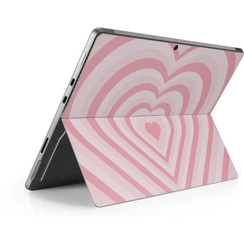 Pink Heart Pattern Surface Pro 9 Skin