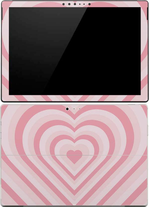 Pink Heart Pattern Surface Pro (2017) Skin