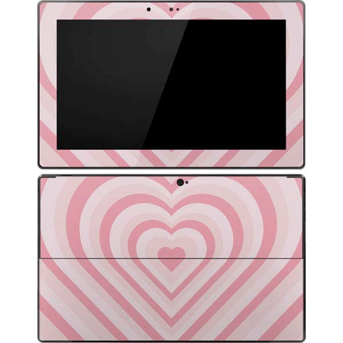 Pink Heart Pattern Surface Pro Tablet Skin