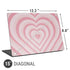 Pink Heart Pattern Universal Laptop 15in (12.2 x 8.8in) Skin