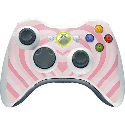 Pink Heart Pattern Xbox 360 Wireless Controller Skin