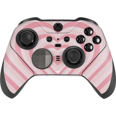 Pink Heart Pattern Xbox Elite Wireless Controller Series 2 Skin