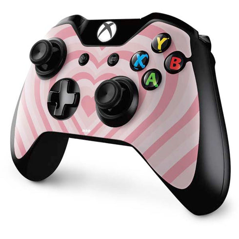 Pink Heart Pattern Xbox One Controller Skin