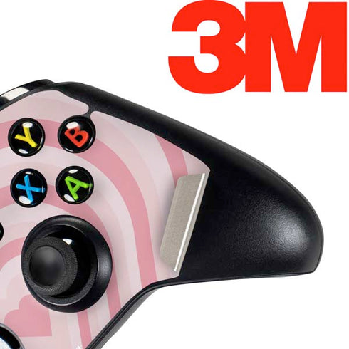 Pink Heart Pattern Xbox One Controller Skin