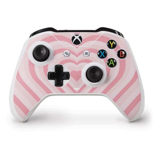 Pink Heart Pattern Xbox One S Controller Skin