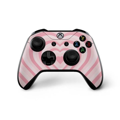 Pink Heart Pattern Xbox One X Controller Skin