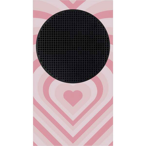 Pink Heart Pattern Xbox Series S Console Skin