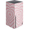Pink Heart Pattern Xbox Series X Console Skin