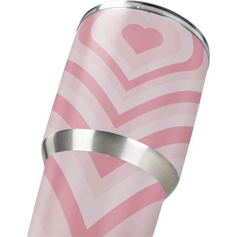 Pink Heart Pattern Yeti 30oz Rambler Tumbler Skin